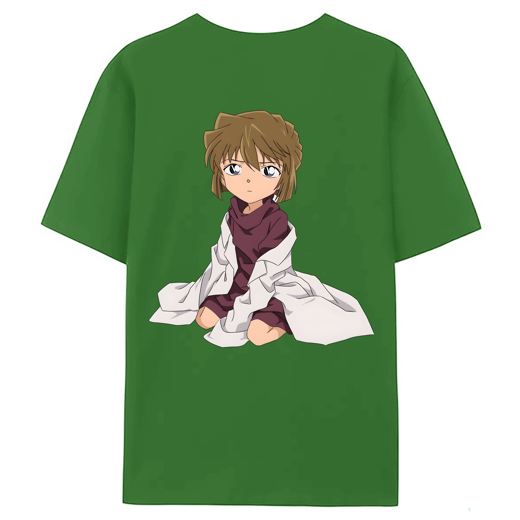 （画像用） 名探偵コナン 灰原 哀 はいばら あい Detective Conan Anita Hailey、Vi Graythorn Haibara Ai レディース半袖Tシャツ(バックプリント)